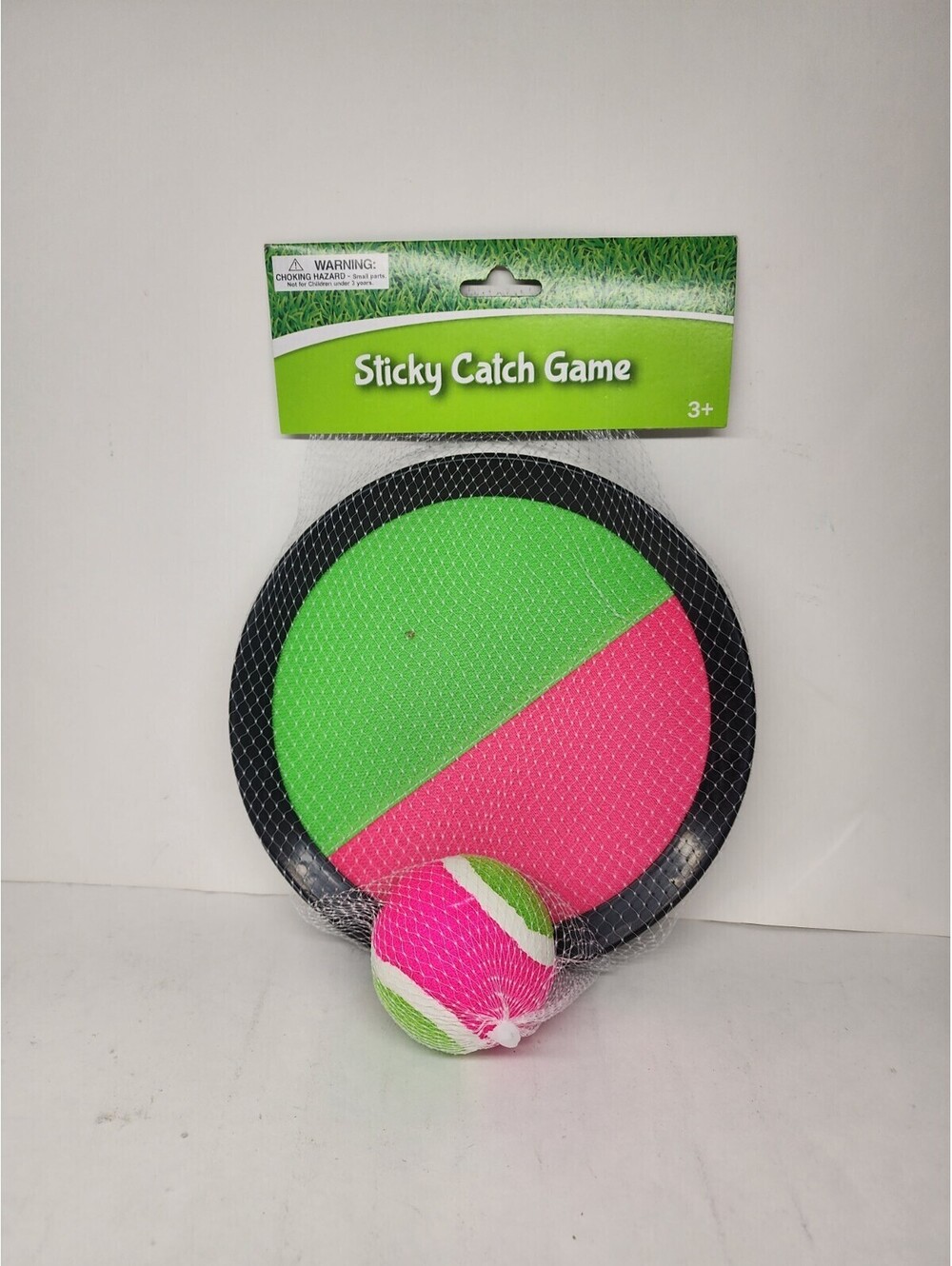 Sticky catch Outdoor game! Ball And 2 Paddles Summer Fun! Pink/green